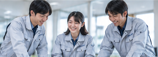 社内で打ち合わせをする社員
