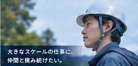 大きなスケールの仕事に、仲間と挑み続けたい。